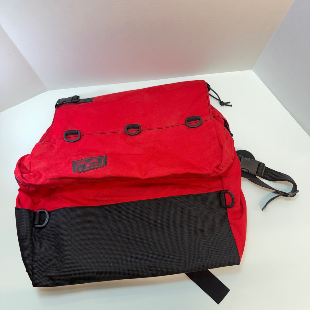 Wenaha Explorer II Dog Pack Large Red Black Hiking Backpack Saddlebag USA